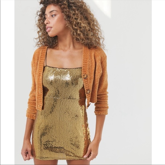 NWT Urban Outfitters Sequin Bodycon Dress size S - Picture 3 of 5